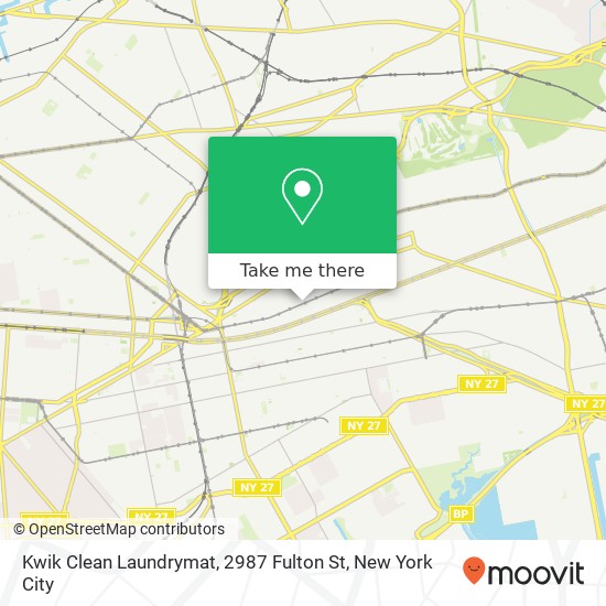 Kwik Clean Laundrymat, 2987 Fulton St map