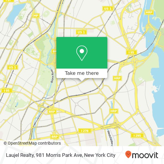 Laujel Realty, 981 Morris Park Ave map