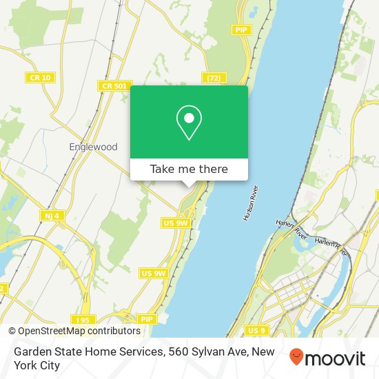 Mapa de Garden State Home Services, 560 Sylvan Ave