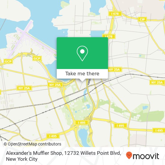 Alexander's Muffler Shop, 12732 Willets Point Blvd map