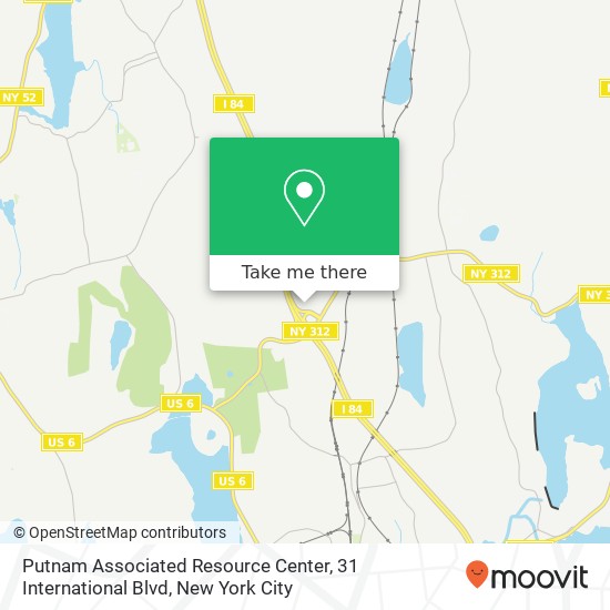 Mapa de Putnam Associated Resource Center, 31 International Blvd