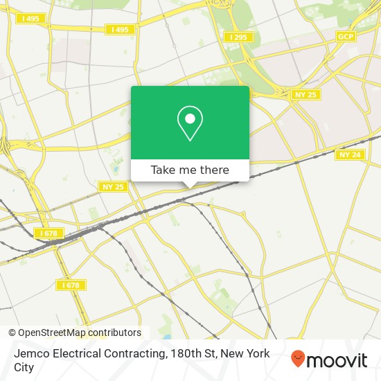 Jemco Electrical Contracting, 180th St map