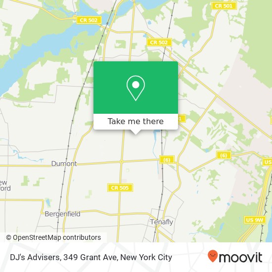 Mapa de DJ's Advisers, 349 Grant Ave