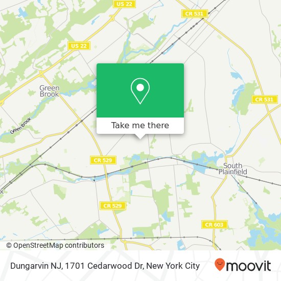 Dungarvin NJ, 1701 Cedarwood Dr map