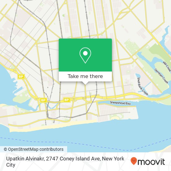 Mapa de Upatkin Alvinakr, 2747 Coney Island Ave