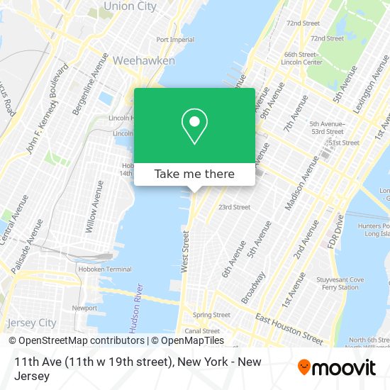 Mapa de 11th Ave (11th w 19th street)