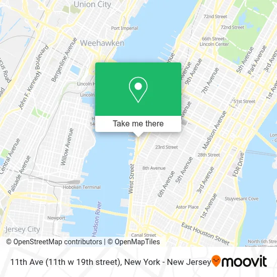 How to Get to 11th Ave (11th w 19th street) in Manhattan by Bus, Subway ...
