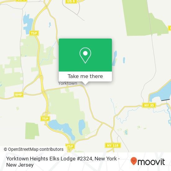Mapa de Yorktown Heights Elks Lodge #2324