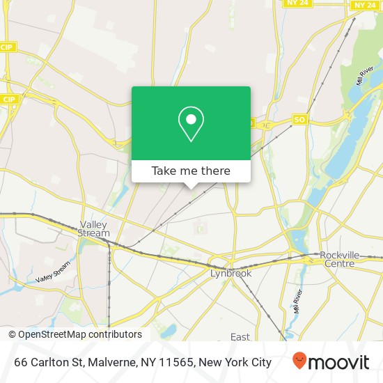 66 Carlton St, Malverne, NY 11565 map