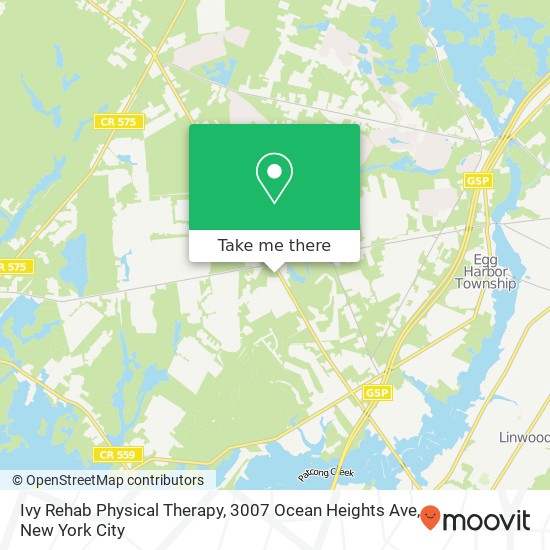 Ivy Rehab Physical Therapy, 3007 Ocean Heights Ave map