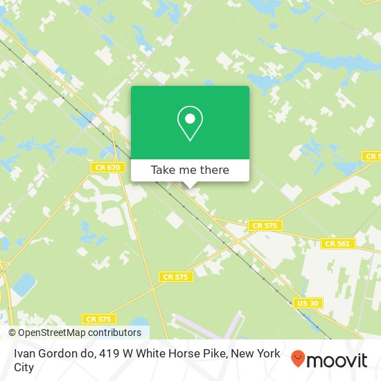 Mapa de Ivan Gordon do, 419 W White Horse Pike