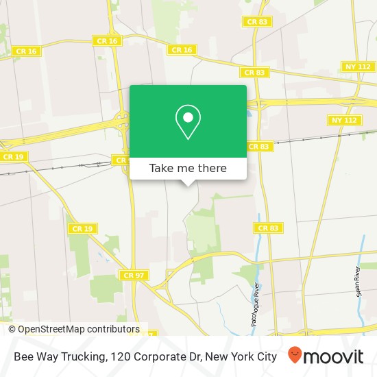 Mapa de Bee Way Trucking, 120 Corporate Dr