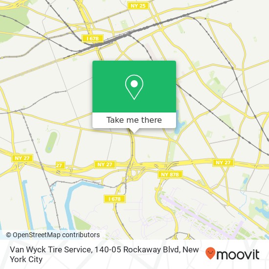 Mapa de Van Wyck Tire Service, 140-05 Rockaway Blvd