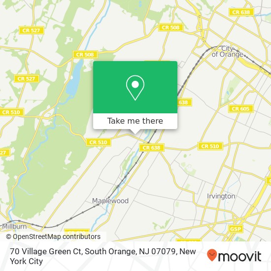 70 Village Green Ct, South Orange, NJ 07079 map