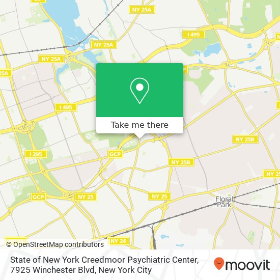 Mapa de State of New York Creedmoor Psychiatric Center, 7925 Winchester Blvd