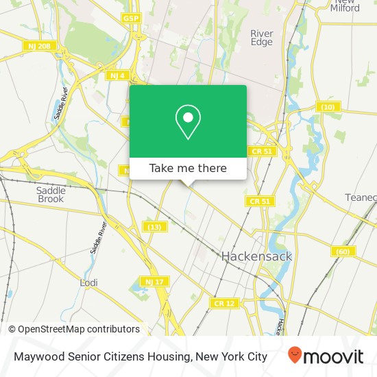 Mapa de Maywood Senior Citizens Housing