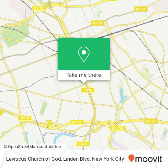 Leviticus Church of God, Linden Blvd map
