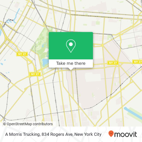 A Morris Trucking, 834 Rogers Ave map