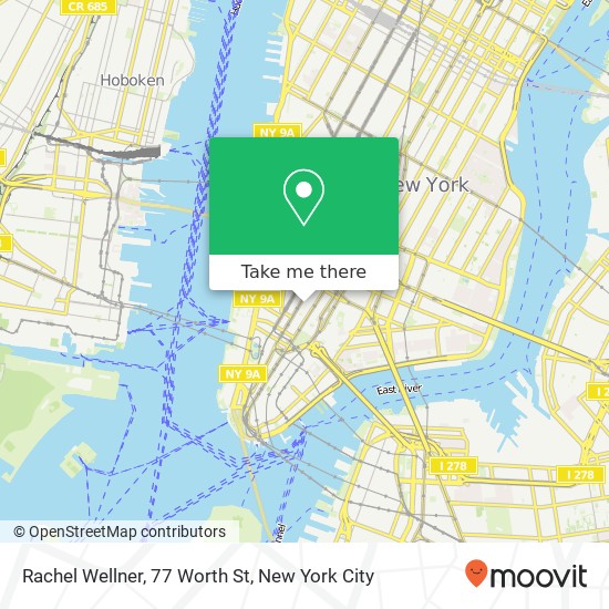 Mapa de Rachel Wellner, 77 Worth St