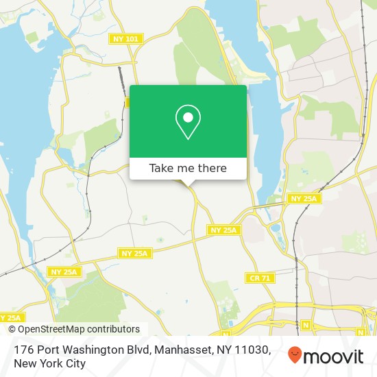 176 Port Washington Blvd, Manhasset, NY 11030 map