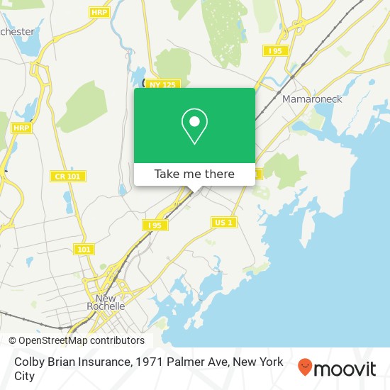 Mapa de Colby Brian Insurance, 1971 Palmer Ave