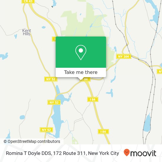 Mapa de Romina T Doyle DDS, 172 Route 311