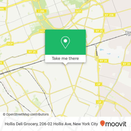 Mapa de Hollis Deli Grocery, 206-02 Hollis Ave