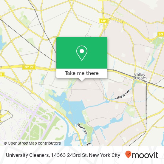 Mapa de University Cleaners, 14363 243rd St