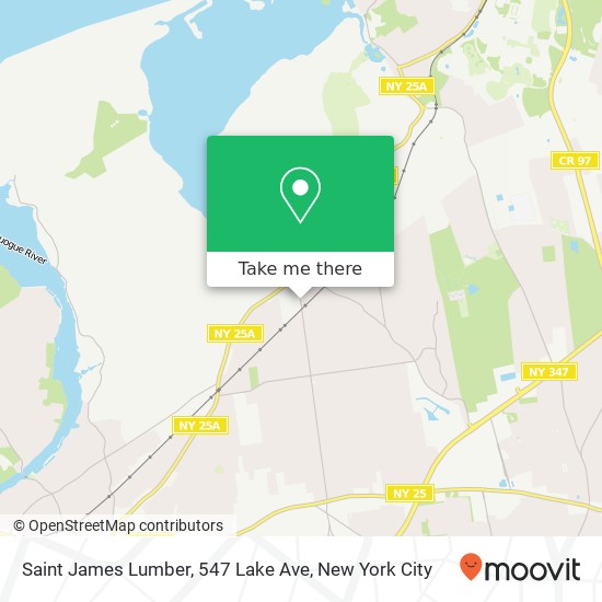 Mapa de Saint James Lumber, 547 Lake Ave