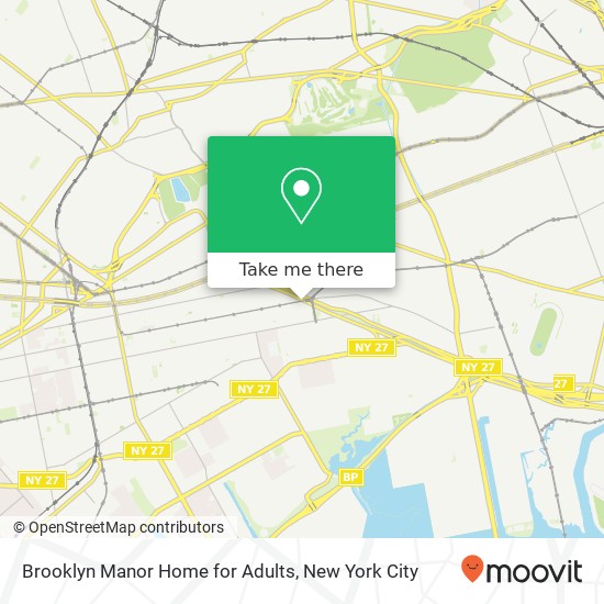 Mapa de Brooklyn Manor Home for Adults