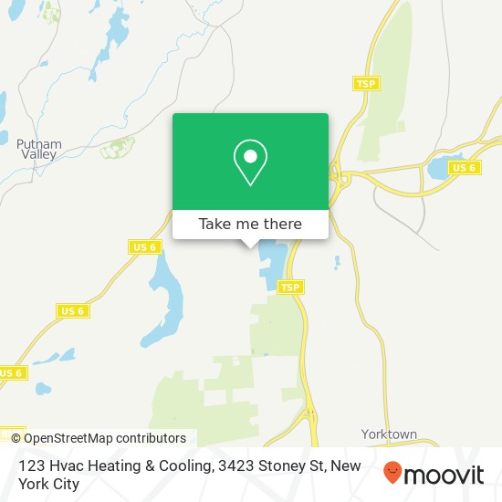 123 Hvac Heating & Cooling, 3423 Stoney St map