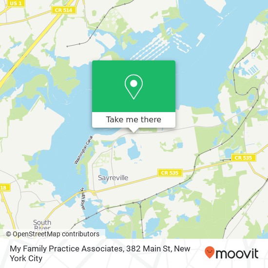 Mapa de My Family Practice Associates, 382 Main St