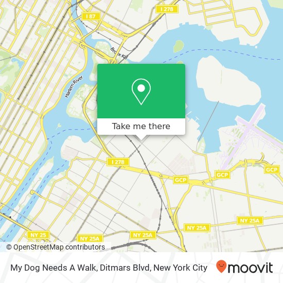 Mapa de My Dog Needs A Walk, Ditmars Blvd