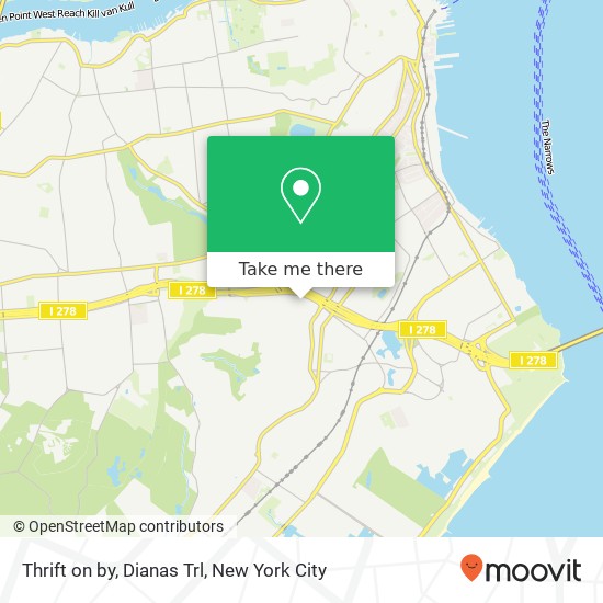 Thrift on by, Dianas Trl map