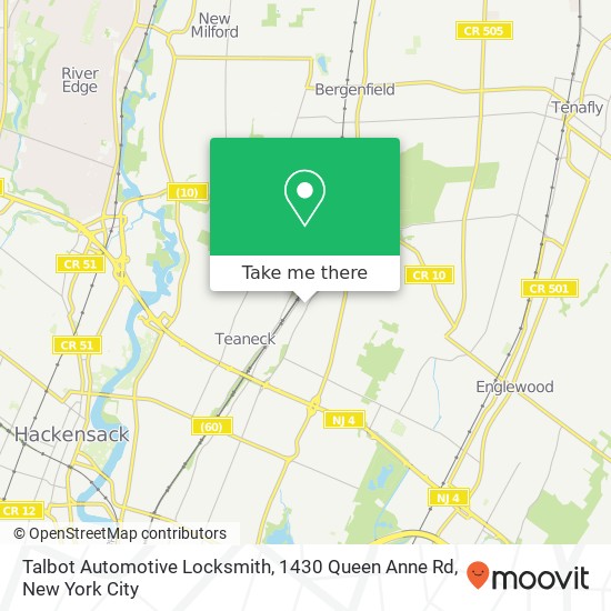 Talbot Automotive Locksmith, 1430 Queen Anne Rd map