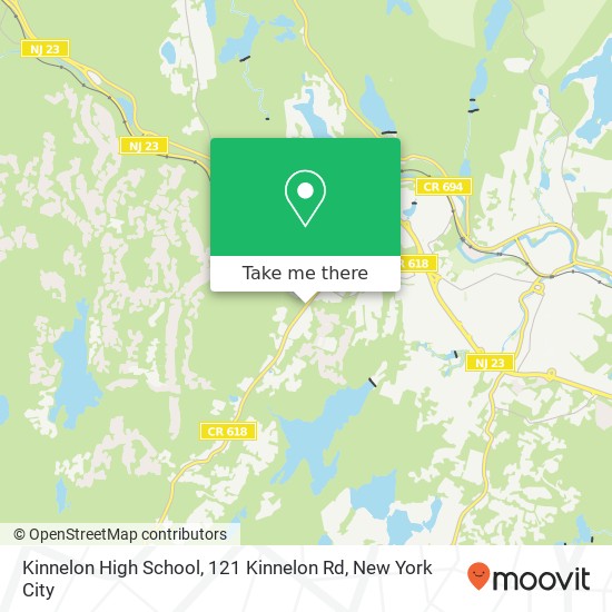 Mapa de Kinnelon High School, 121 Kinnelon Rd