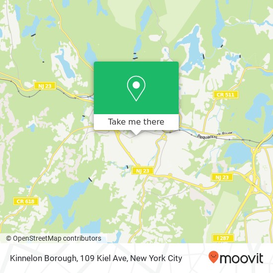 Mapa de Kinnelon Borough, 109 Kiel Ave