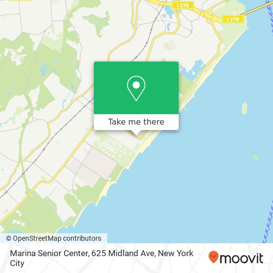 Mapa de Marina Senior Center, 625 Midland Ave