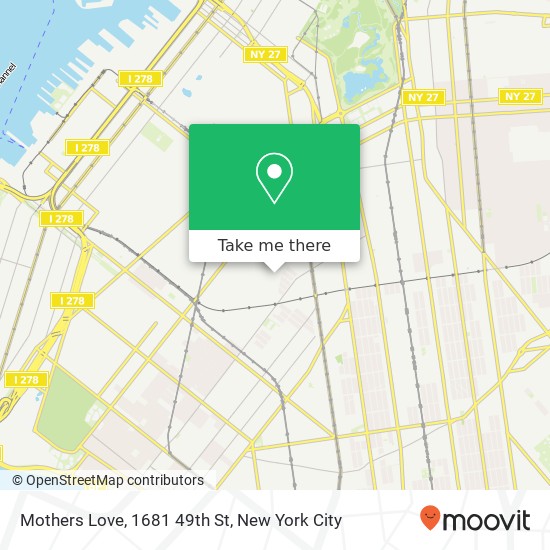 Mothers Love, 1681 49th St map