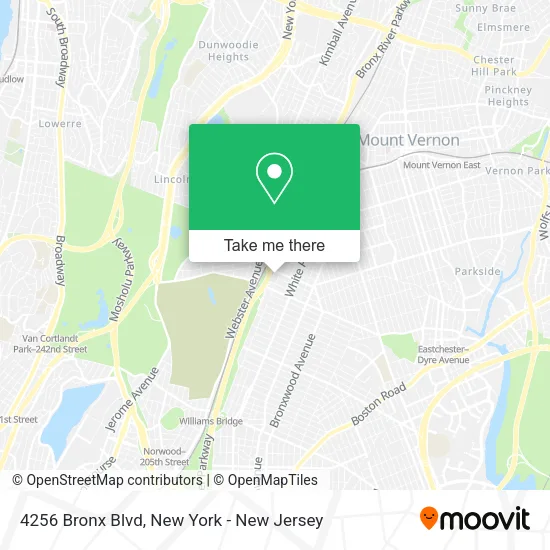 4256 Bronx Blvd map