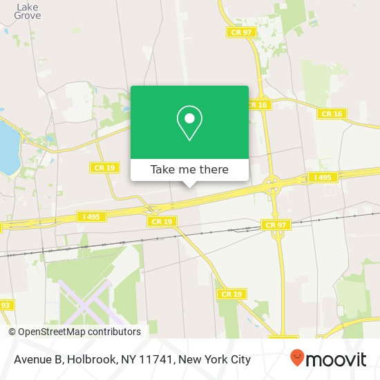 Avenue B, Holbrook, NY 11741 map
