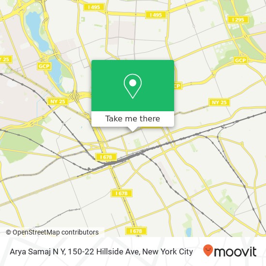 Arya Samaj N Y, 150-22 Hillside Ave map