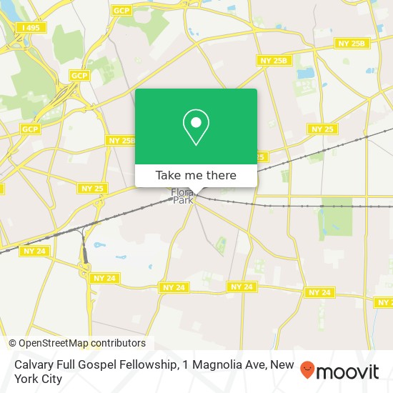Calvary Full Gospel Fellowship, 1 Magnolia Ave map