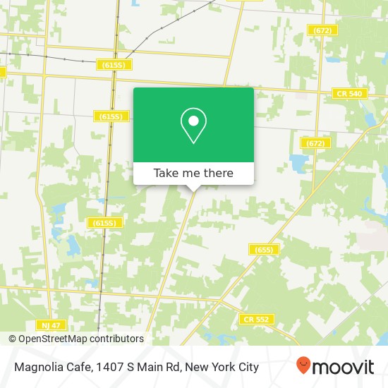 Magnolia Cafe, 1407 S Main Rd map