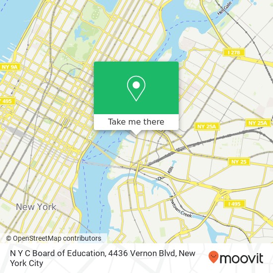 N Y C Board of Education, 4436 Vernon Blvd map