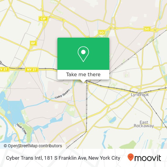 Mapa de Cyber Trans Intl, 181 S Franklin Ave