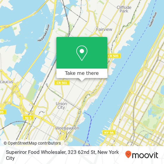 Mapa de Superiror Food Wholesaler, 323 62nd St