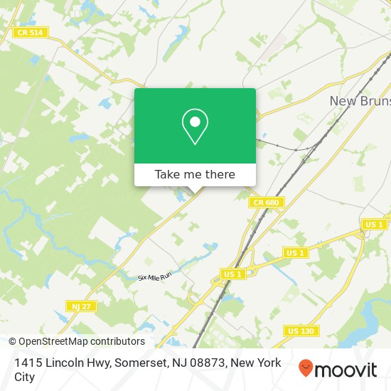 Mapa de 1415 Lincoln Hwy, Somerset, NJ 08873