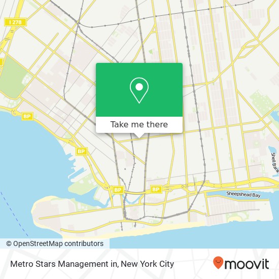 Metro Stars Management in, 208 Avenue U map