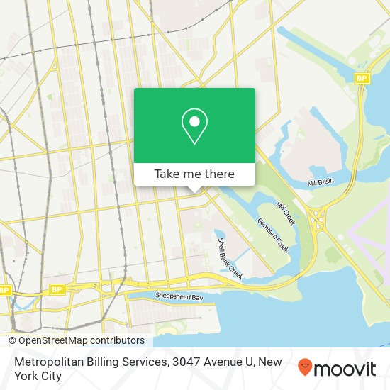 Metropolitan Billing Services, 3047 Avenue U map